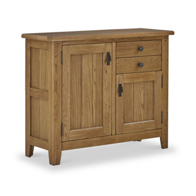 Broadway Oak Small Sideboard Cabinet Fully Assembled - By Roseland Furniture - image 1