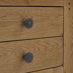 Broadway Oak Small Sideboard Cabinet Fully Assembled - By Roseland Furniture - thumbnail 7
