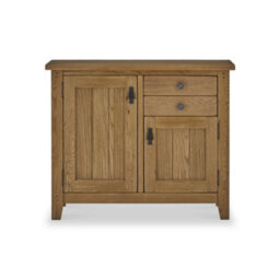 Broadway Oak Small Sideboard Cabinet Fully Assembled - By Roseland Furniture - thumbnail 2