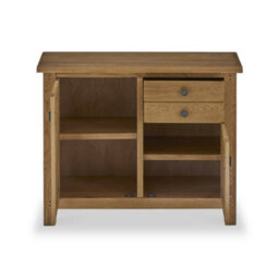 Broadway Oak Small Sideboard Cabinet Fully Assembled - By Roseland Furniture - thumbnail 5