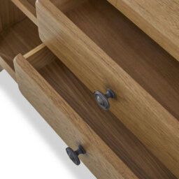 Broadway Oak Small Sideboard Cabinet Fully Assembled - By Roseland Furniture - thumbnail 8