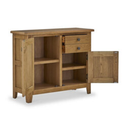 Broadway Oak Small Sideboard Cabinet Fully Assembled - By Roseland Furniture - thumbnail 6