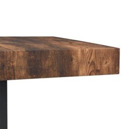 Furniture in Fashion Topaz Wooden Bar Table Square In Rustic Oak - thumbnail 5