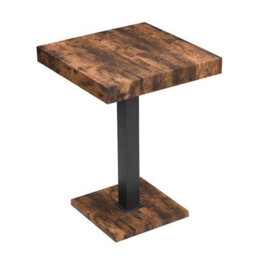 Furniture in Fashion Topaz Wooden Bar Table Square In Rustic Oak - thumbnail 3