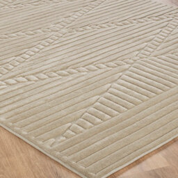 Livabliss Le Mans-Modern Beige 3D High & Low Pile Textured In- & Outdoor Rug 160 X 220 Cm Easy Care, Non Shedding - thumbnail 6