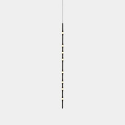 Luminosa Lighting Luminosa Dew Slim Pendant Ceiling Light 170Cm Black Led 21.1W 2700K Dali Dimming - thumbnail 2