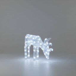 Pegdev - Pdl - 60Cm Acrylic Led Deer Christmas Decoration Outdoor Reindeer With 60 White Lights And 5M Cable Garden Ornament
