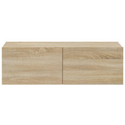 Berkfield 4 Piece Tv Cabinet Set Sonoma Oak Engineered Wood - thumbnail 6