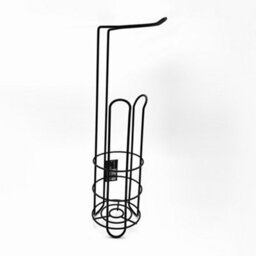 Buckingham Floor Standing Toilet Roll Holder - Black