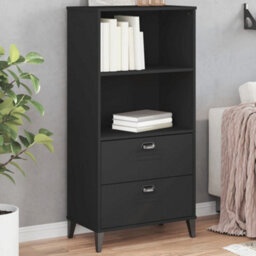 Berkfield Industrial Bookcase Viken Black 60X35X123 Cm Engineered Wood - thumbnail 2
