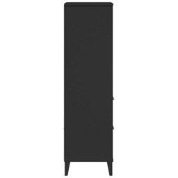 Berkfield Industrial Bookcase Viken Black 60X35X123 Cm Engineered Wood - thumbnail 7