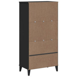 Berkfield Industrial Bookcase Viken Black 60X35X123 Cm Engineered Wood - thumbnail 8