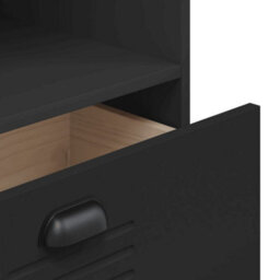 Berkfield Industrial Bookcase Viken Black 60X35X123 Cm Engineered Wood - thumbnail 9