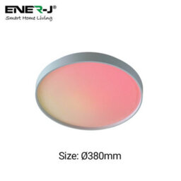 Ener-J 24W Scenic Surface Led Ceiling Light 380mm Round Cct Rgbic White - thumbnail 4