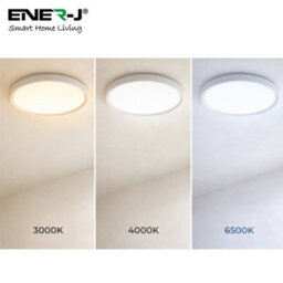 Ener-J 24W Scenic Surface Led Ceiling Light 380mm Round Cct Rgbic White - thumbnail 3