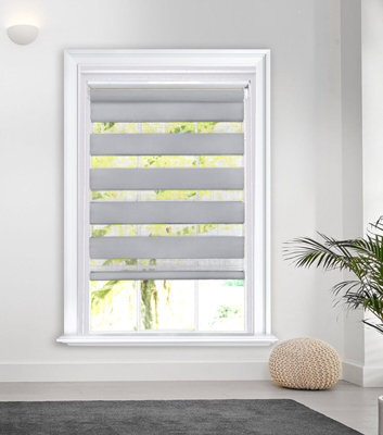 Lister Cartwright Day And Night/zebra Blinds, Premium Quality Double Roller, Vision Blinds(Grey, 90 X 165 Cm) - image 1