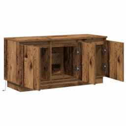 Berkfield Tv Cabinet Old Wood 100X38X49 Cm Engineered Wood - thumbnail 5