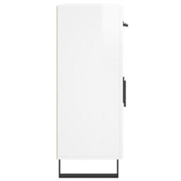 Berkfield Modern Sideboard High Gloss White 69.5X34X90 Cm Engineered Wood - thumbnail 7