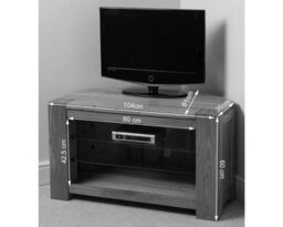 That's Furniture Kuba Solid Oak Corner Tv Unit With Storage - thumbnail 5