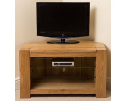 That's Furniture Kuba Solid Oak Corner Tv Unit With Storage - thumbnail 2