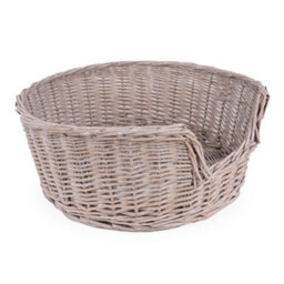 Madison & Mayfair Grey Wicker Finish Cat Bed Basket - thumbnail 5