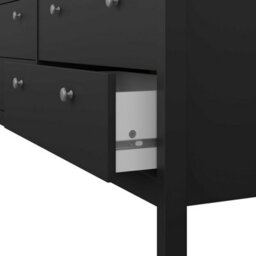 Wyld Haus Gossmere Matt Black 8-Drawer Wide Chest Of Drawers 1594mm W - thumbnail 8