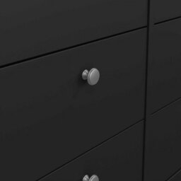 Wyld Haus Gossmere Matt Black 8-Drawer Wide Chest Of Drawers 1594mm W - thumbnail 7
