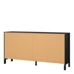 Wyld Haus Gossmere Matt Black 8-Drawer Wide Chest Of Drawers 1594mm W - thumbnail 6