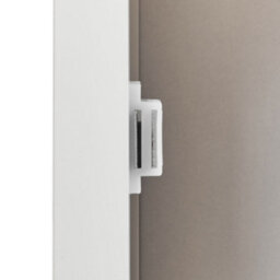 Wyld And Coco Novacasa White Mdf Bathroom Cabinet 30 X 75 Cm, 2 Shelves, Perforated Doors - thumbnail 8