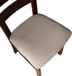 Set Of 6 Seat Covers For Dining Room Chairs, Kitchen Chairs (Taupe) - thumbnail 1