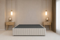 "Nexus Verona Plush Divan, Cream, 54"" Hb + 12"" Fb, No Drawers, Open Coil Mattress, Double" - thumbnail 5
