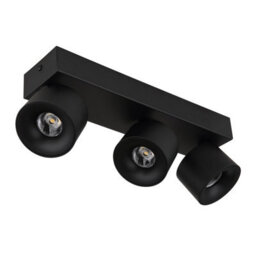 Luminosa Lighting Luminosa Rae Ceiling Spotlight Bar Matt Black 3X Led 3000K - thumbnail 2