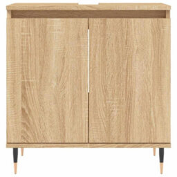Berkfield Industrial Bathroom Cabinet Sonoma Oak 58X33X60 Cm Engineered Wood - thumbnail 4