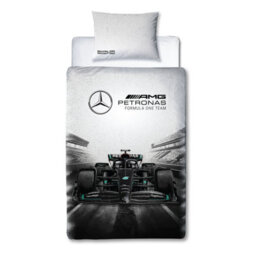 MERCEDES AMG PETRONAS Mercedes Skyline Single Polycotton Duvet Cover And Pillowcase Set - thumbnail 8