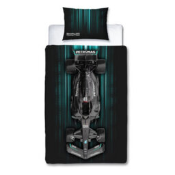 MERCEDES AMG PETRONAS Mercedes Skyline Single Polycotton Duvet Cover And Pillowcase Set - thumbnail 9