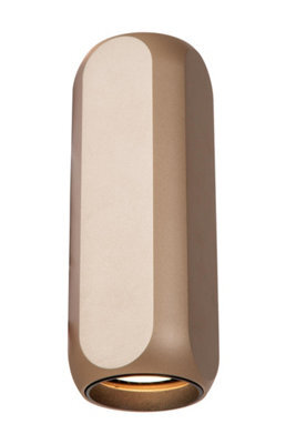 Lucide Braga - Flush Ceiling Light - 1Xgu10 - Coffee - image 1