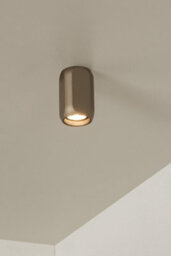 Lucide Braga - Flush Ceiling Light - 1Xgu10 - Coffee - thumbnail 3