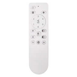 Thehotsale White Dia 48Cm Round Acrylic Dot Lampshade Ceiling Mounted Led Fan Light, 5 Blades With Remote Controller - thumbnail 7