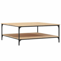 Berkfield Stylish Coffee Table Sonoma Oak 100X100X40 Cm Engineered Wood - thumbnail 1