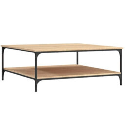 Berkfield Stylish Coffee Table Sonoma Oak 100X100X40 Cm Engineered Wood - thumbnail 6