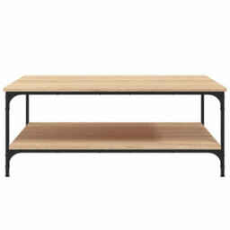 Berkfield Stylish Coffee Table Sonoma Oak 100X100X40 Cm Engineered Wood - thumbnail 4