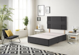 Somnior Beds Somnior Flexby Plush Black Divan Base With Headboard - King - thumbnail 1