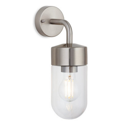 Luminosa Lighting Luminosa Brisbane Wall Light Stainless Steel Ip44
