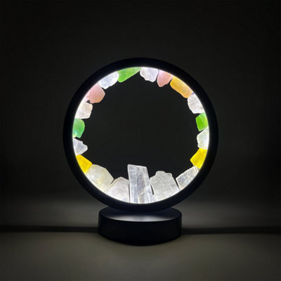 Cello Gleneagles Circle Earth Led Natural Crystal Lamp Natural Crystals Multicolor  Dimmable Led - image 1
