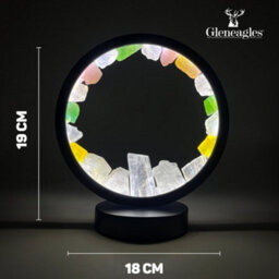 Cello Gleneagles Circle Earth Led Natural Crystal Lamp Natural Crystals Multicolor  Dimmable Led - thumbnail 2