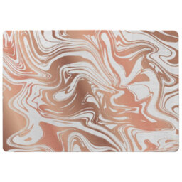 Benjamin Tate Design Rose Gold Marble Special Soft Home Rug