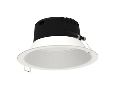 Luminosa Lighting Luminosa Fusion Round 23.3Cm, Led Recessed Downlight, 21W, 3000K, 1900Lm, White, Cut Out 206mm - image 1
