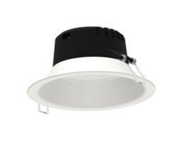 Luminosa Lighting Luminosa Fusion Round 23.3Cm, Led Recessed Downlight, 21W, 3000K, 1900Lm, White, Cut Out 206mm