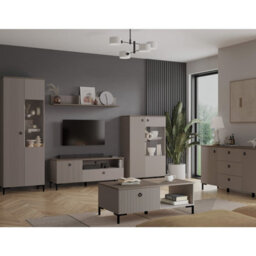 Heze Furniture Bella 3 Drawers 2 Door Modern Loft Style Sideboard - thumbnail 6