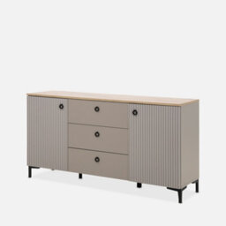 Heze Furniture Bella 3 Drawers 2 Door Modern Loft Style Sideboard - thumbnail 7